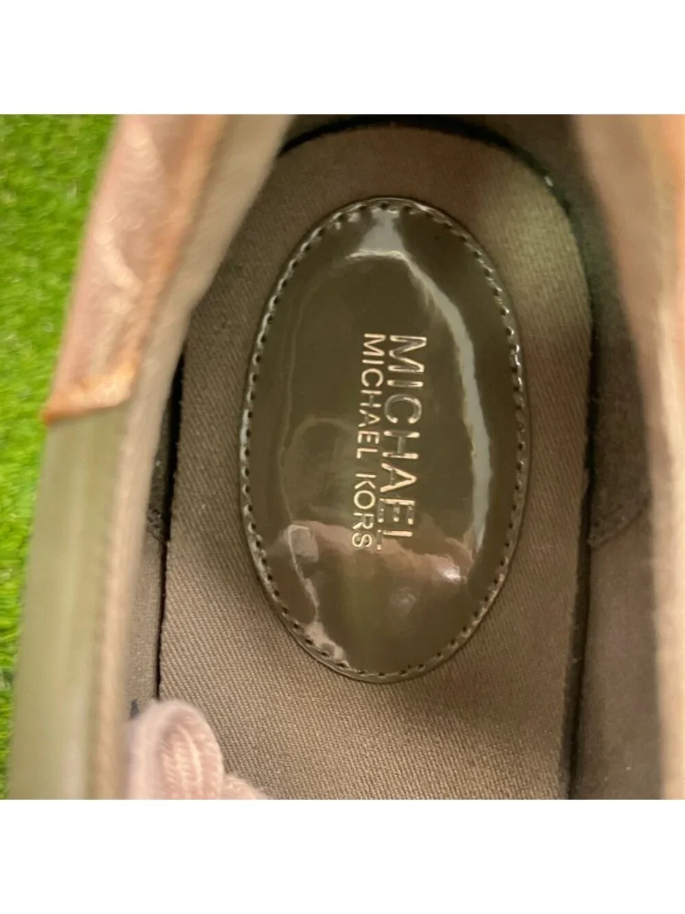 Michael Kors Allie Womens Size 11 Olive Green Athletic Training Shoes Sneakers